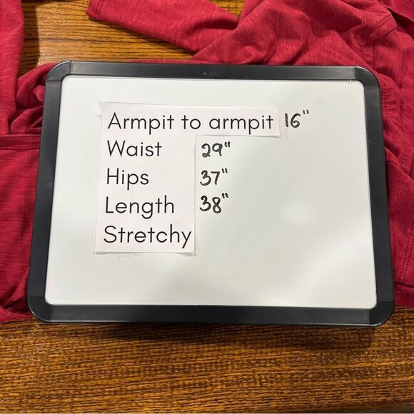 Horny Toad Red Long Sleeve mini Dress size small - Picture 8 of 12